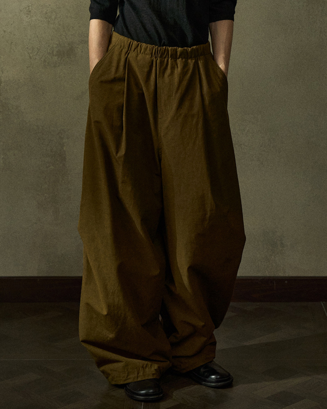 ウエストゴムルーズカジュアルパンツ 10255