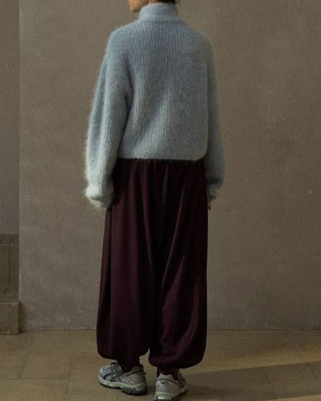 ハーフジッパーニットプルオーバー 10225