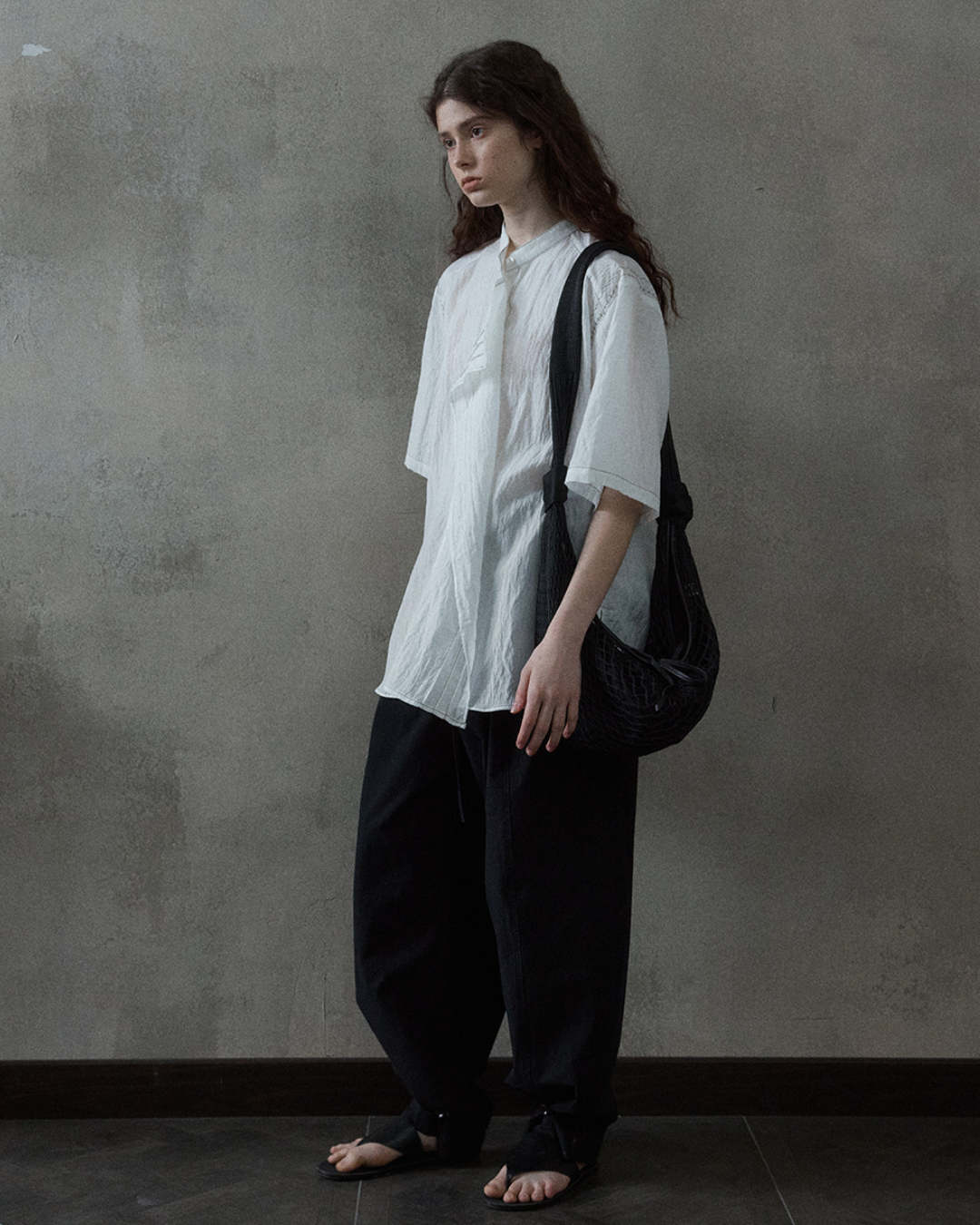 シャープカラーブラウス 10507