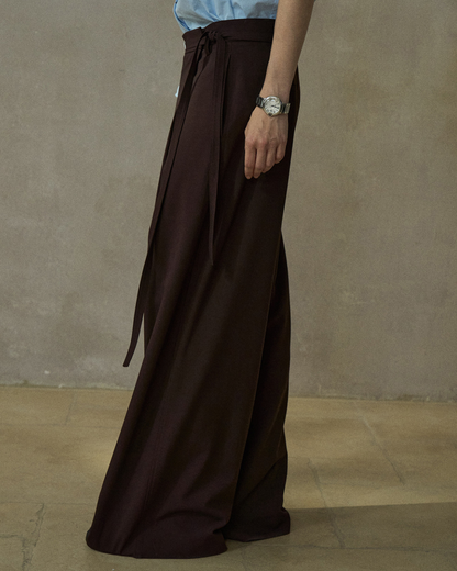 ハイウエストラップカジュアルパンツ 10209