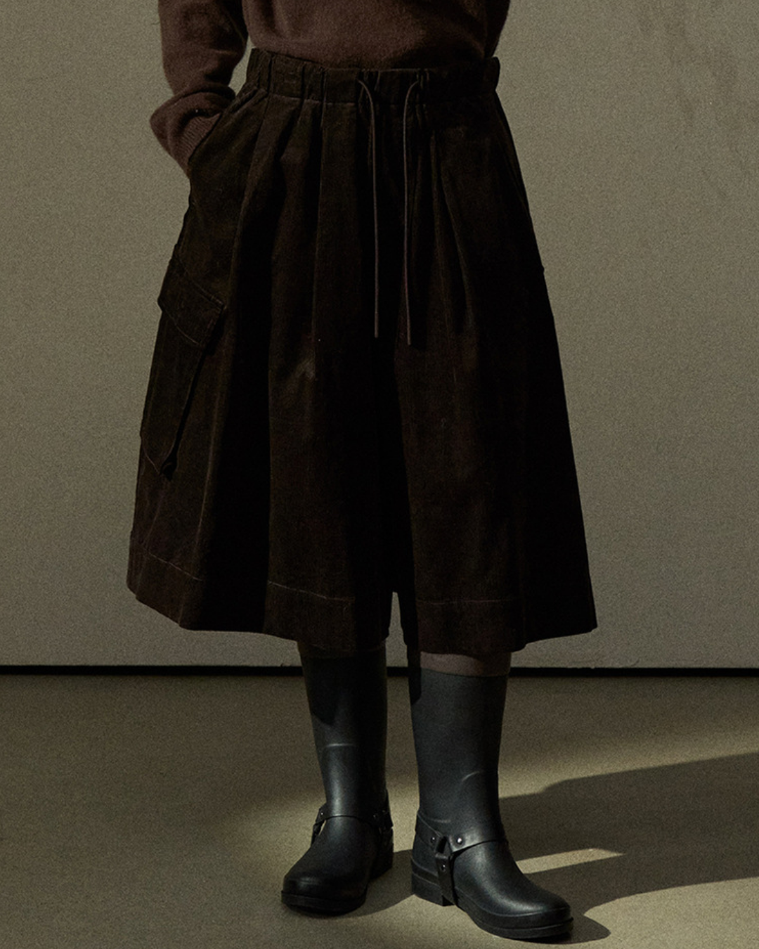 コーデュロイフレアカーゴスカート 10295