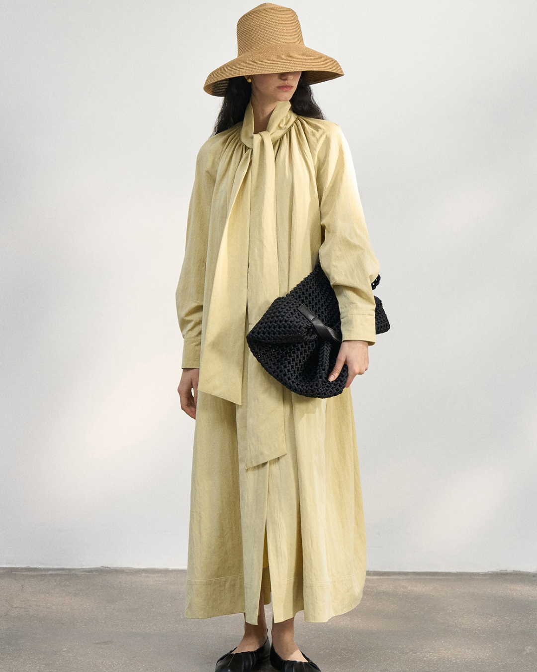 サイレントスカーフロングワンピース 10429