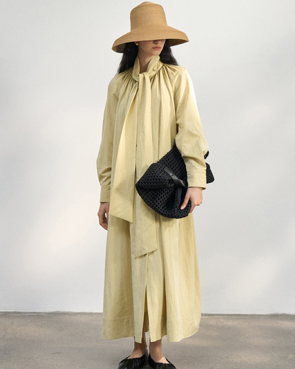 サイレントスカーフロングワンピース 10429