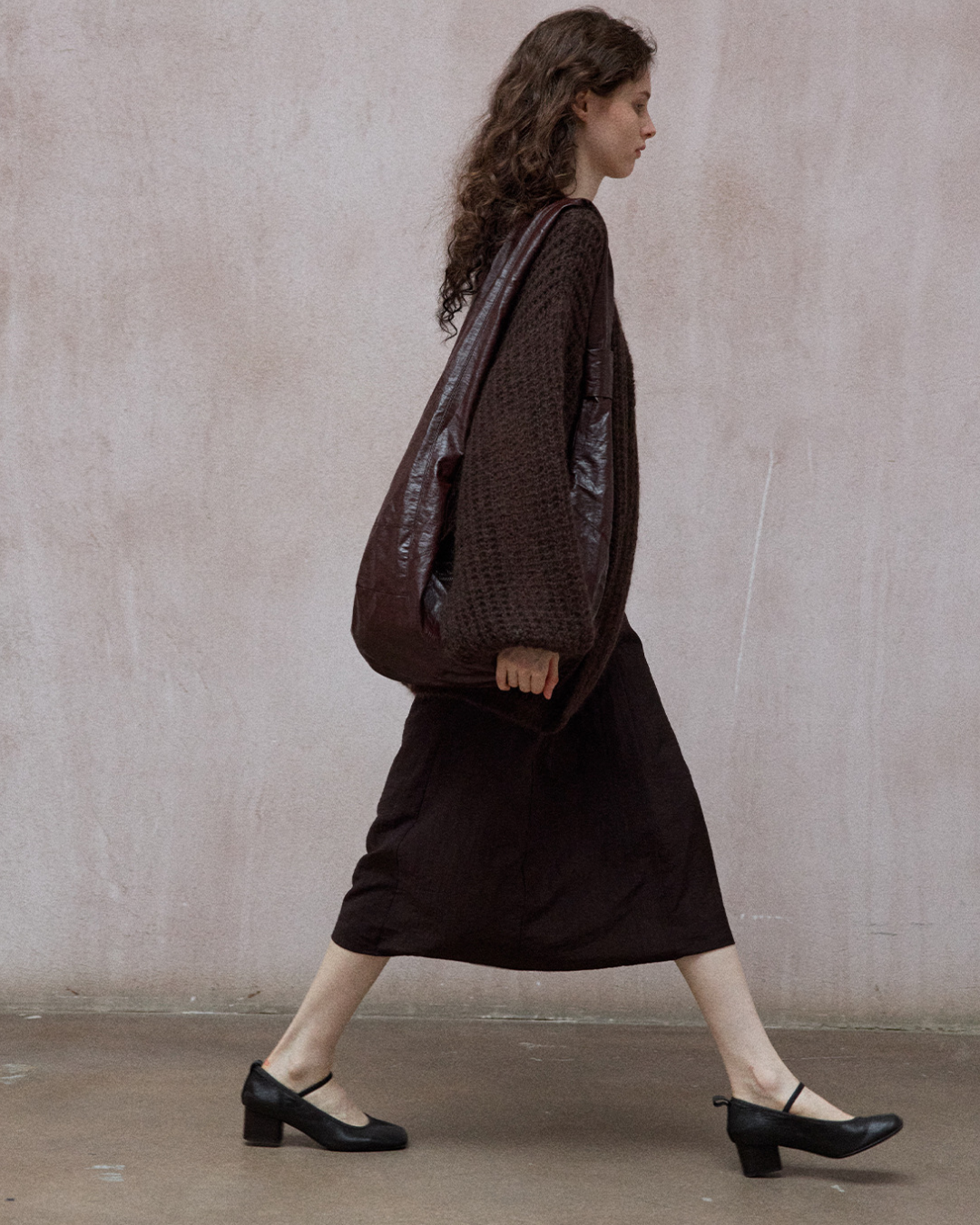 オフショルプリーツラインワンピース 10342