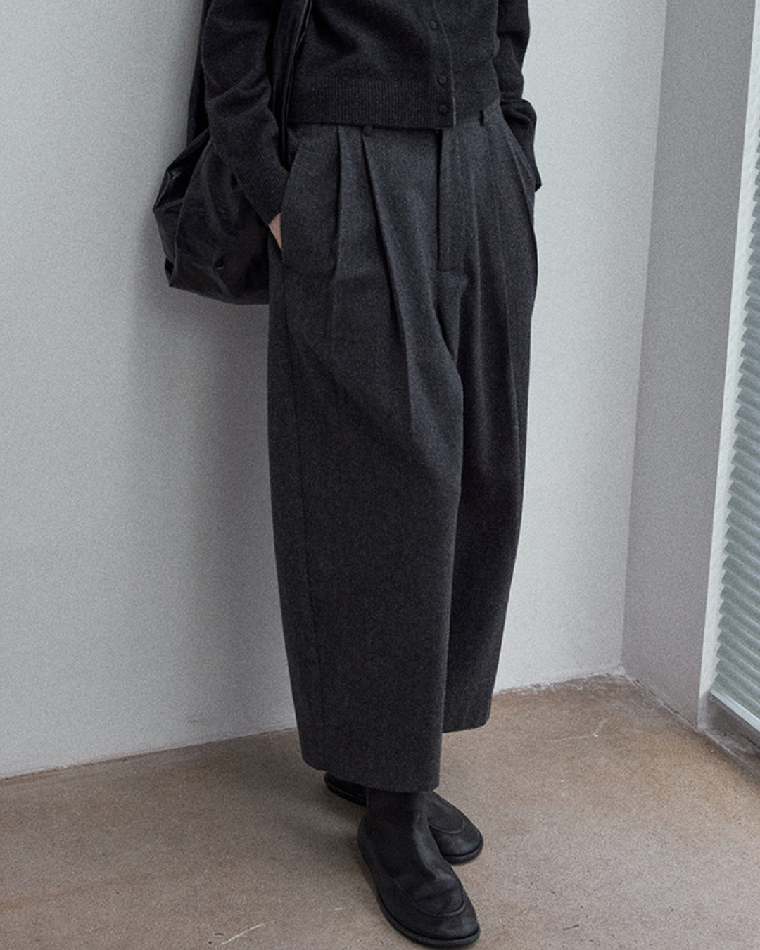 クロップドカーブパンツ 10143