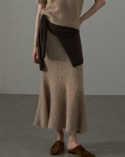 フローヘムシェイプテールニットスカート 10431
