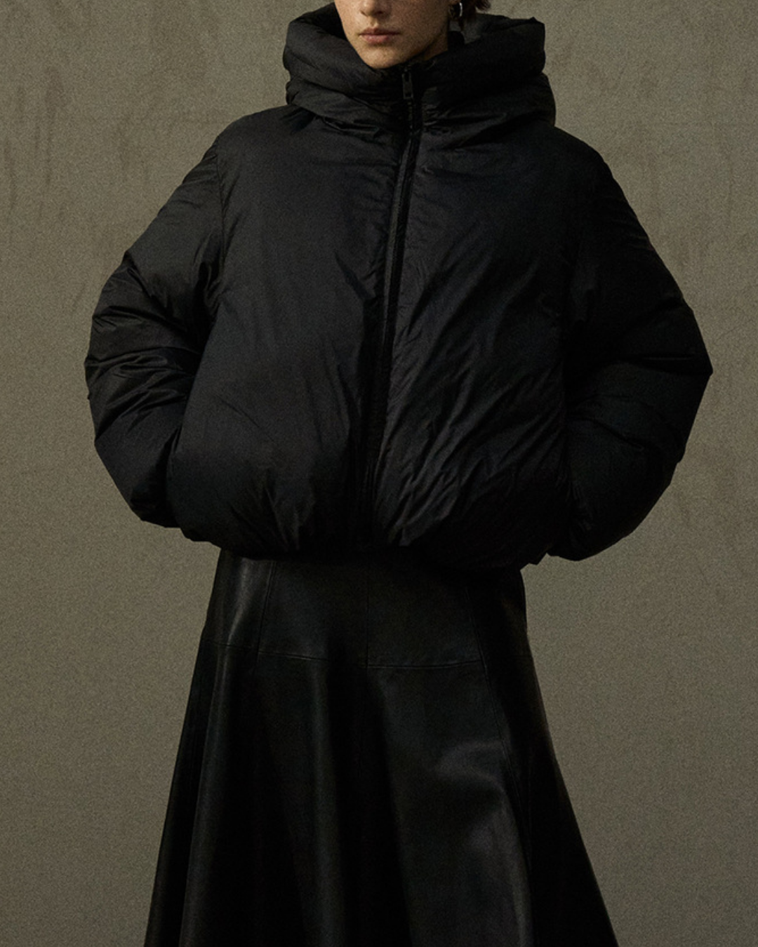 スタンドカラーショートダウンコート 10282