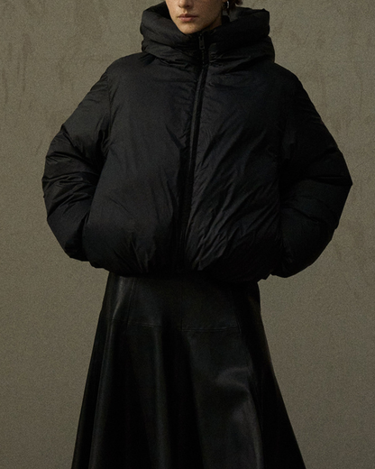 スタンドカラーショートダウンコート 10282