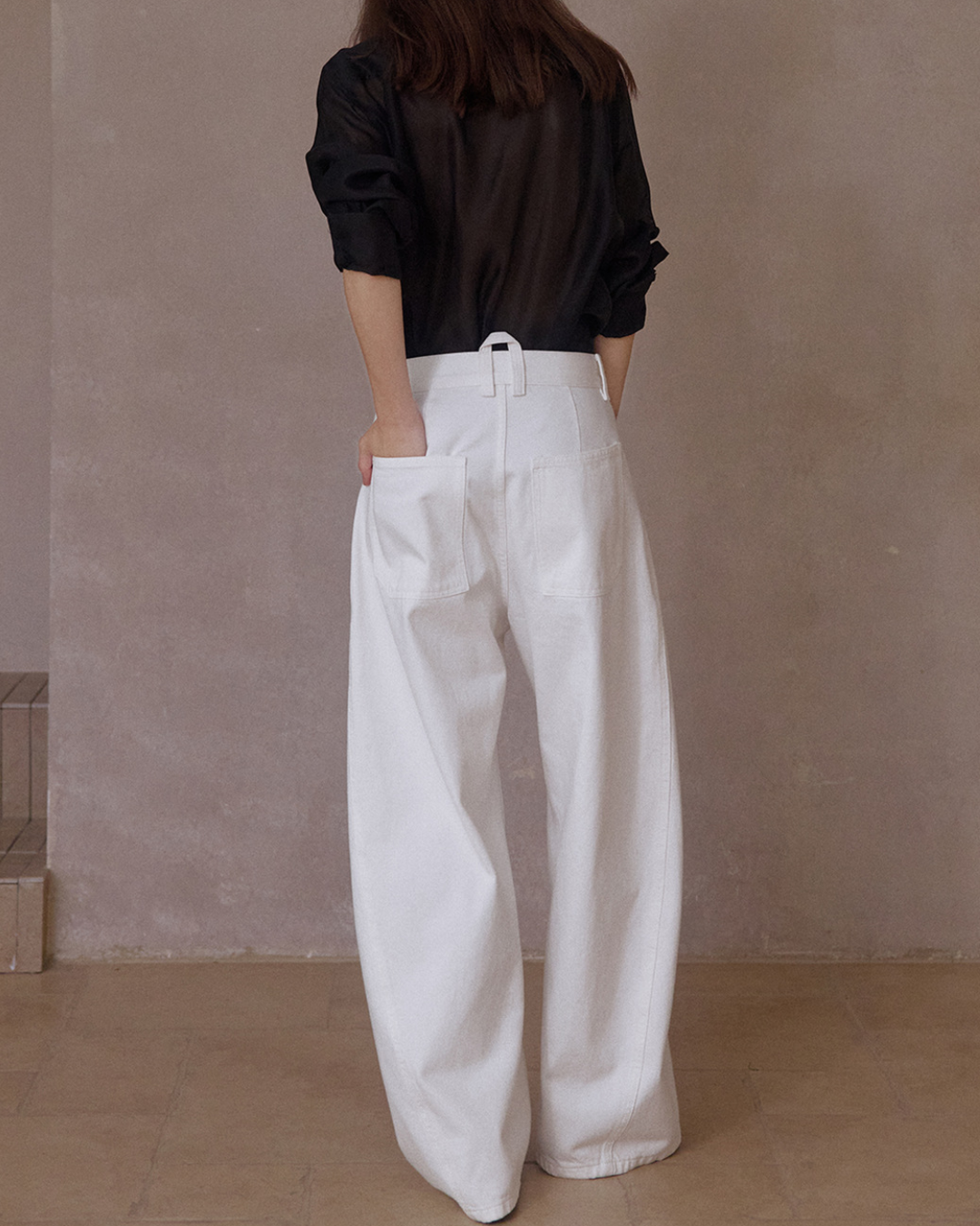 ウオッシュシミターデニムパンツ 10230