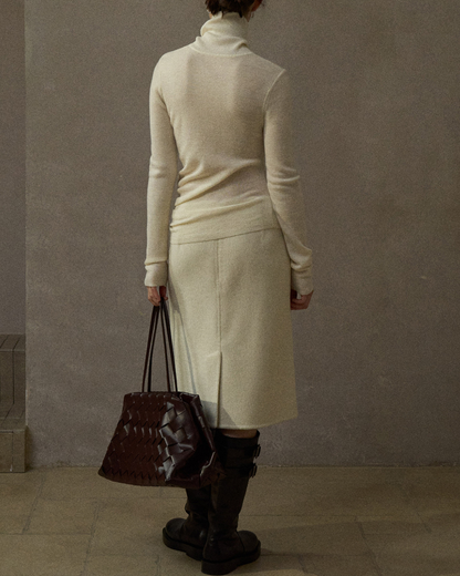 ハイネックスリムニットプルオーバー 10291