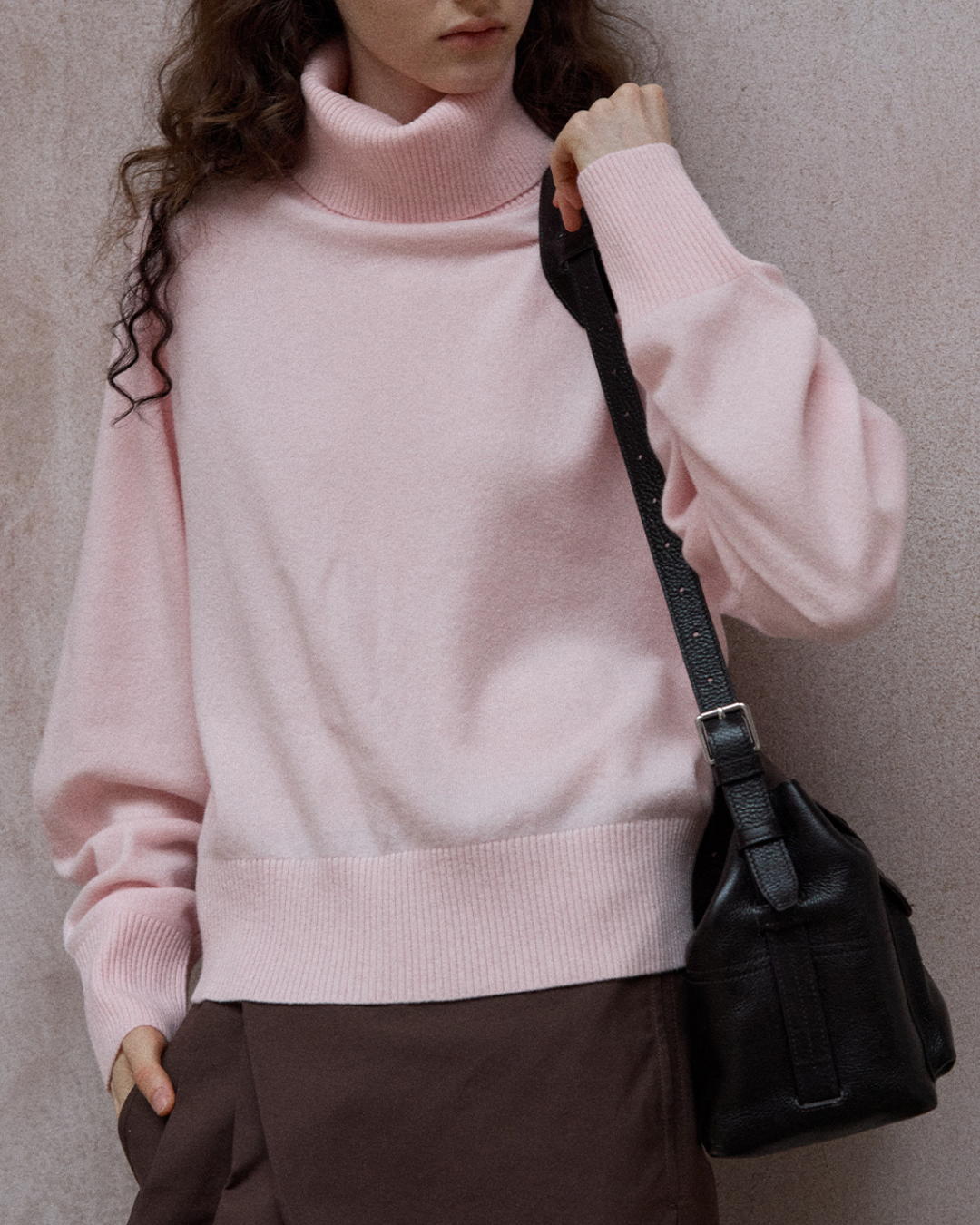 タートルネックウォームトーンニットプルオーバー 10138