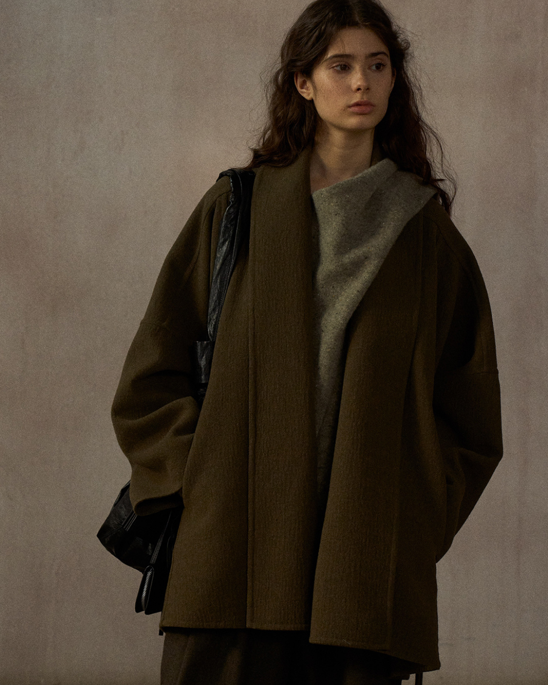 ローブスタイルストラップコート 10384