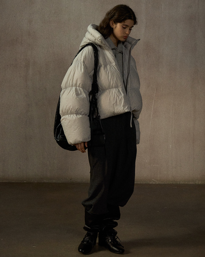 ショートフーディーダウンコート 10254