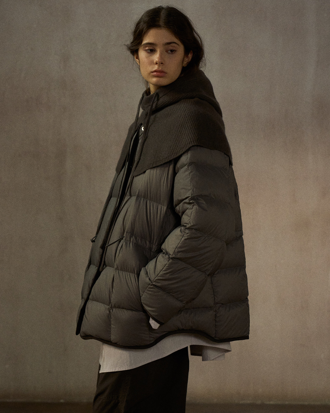 バイカラーリバーシブルダウンコート 10248