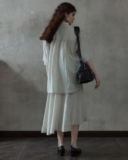 シャープカラーブラウス 10507