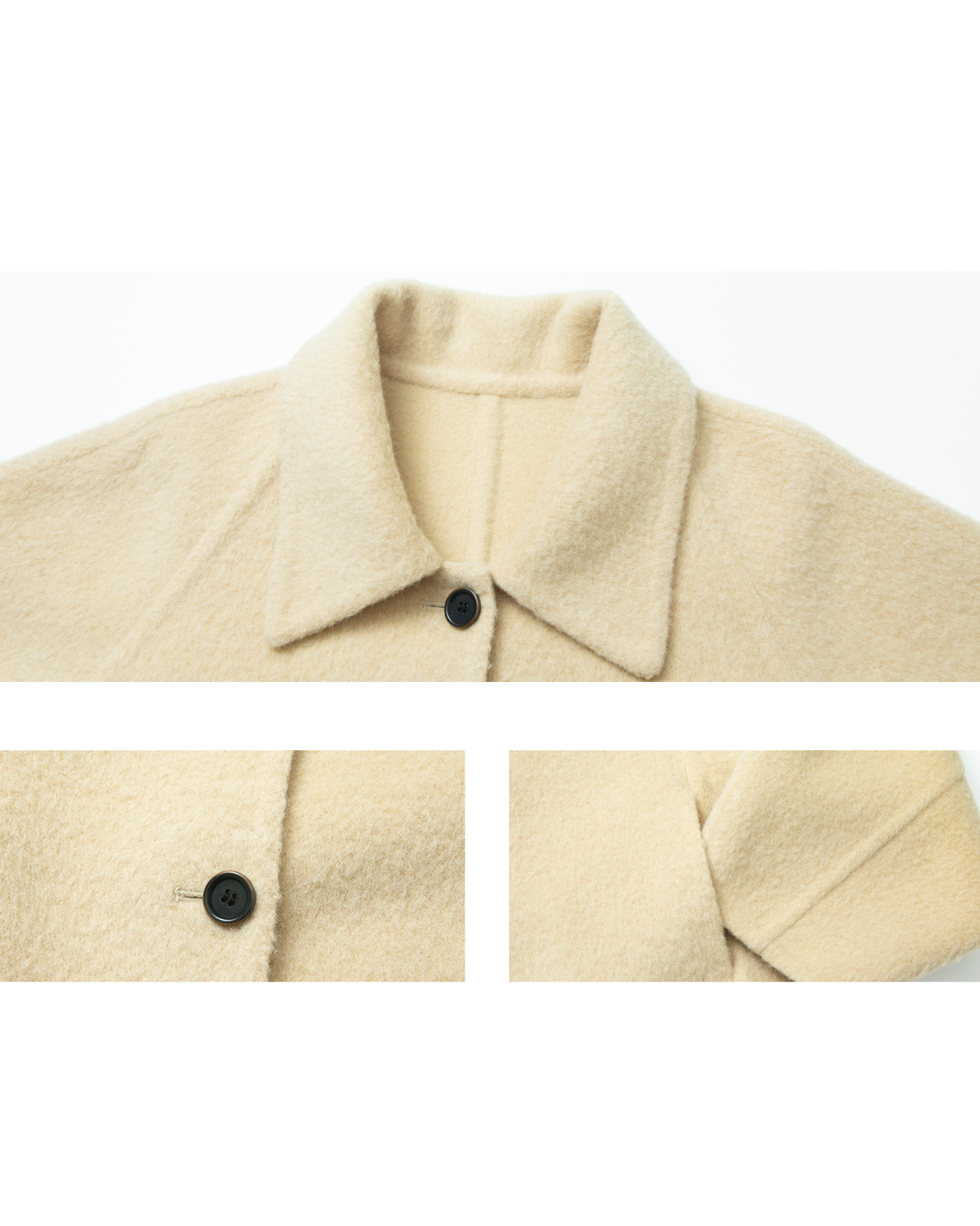 シングルブレストショートフリースジャケット 10296