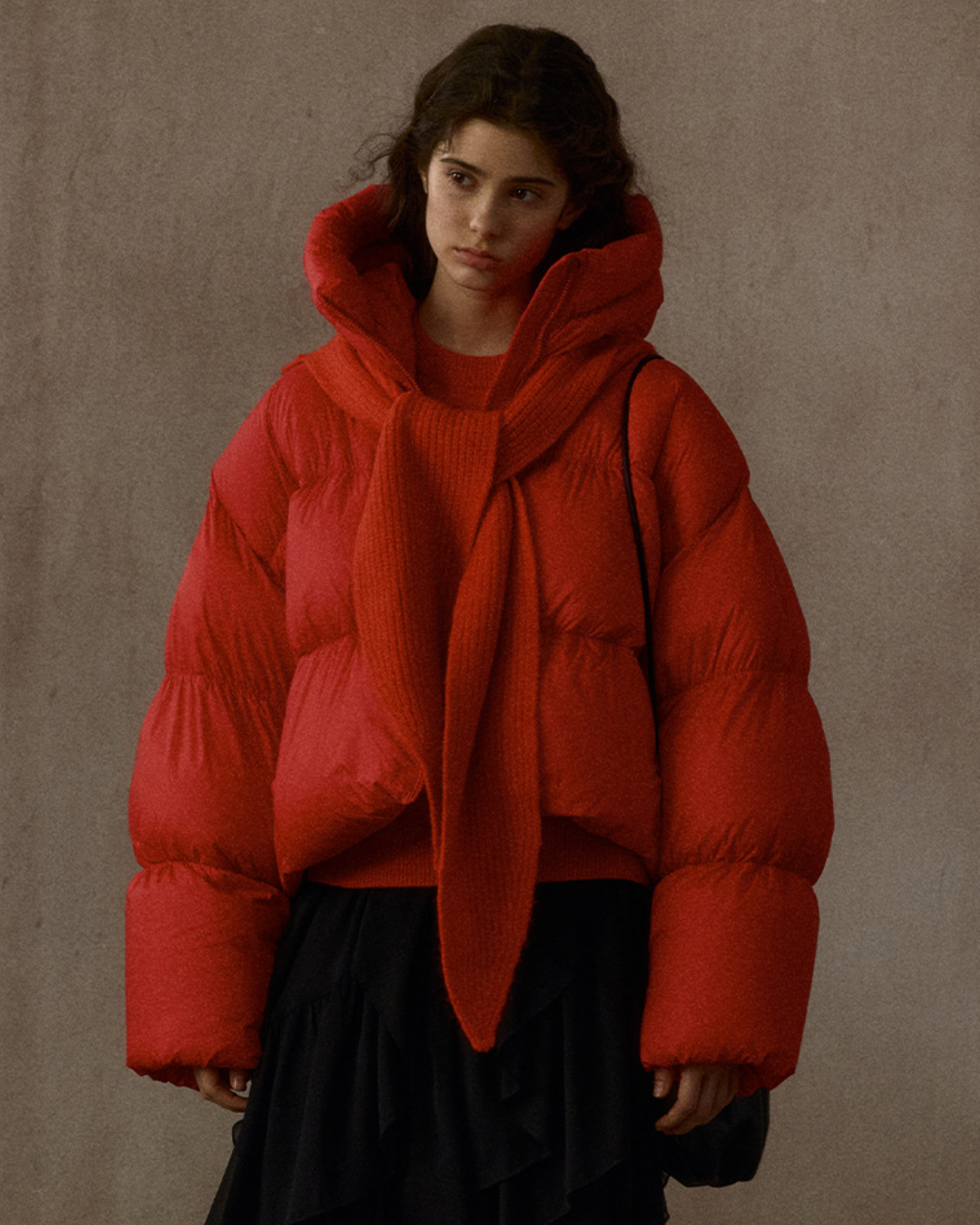 ショートフーディーダウンコート 10304