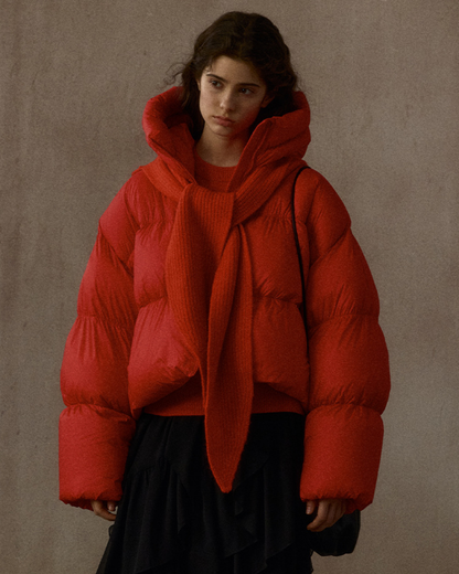 ショートフーディーダウンコート 10304