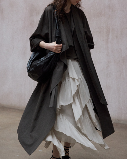 アシンメトリーフロウストラップワンピース 10340