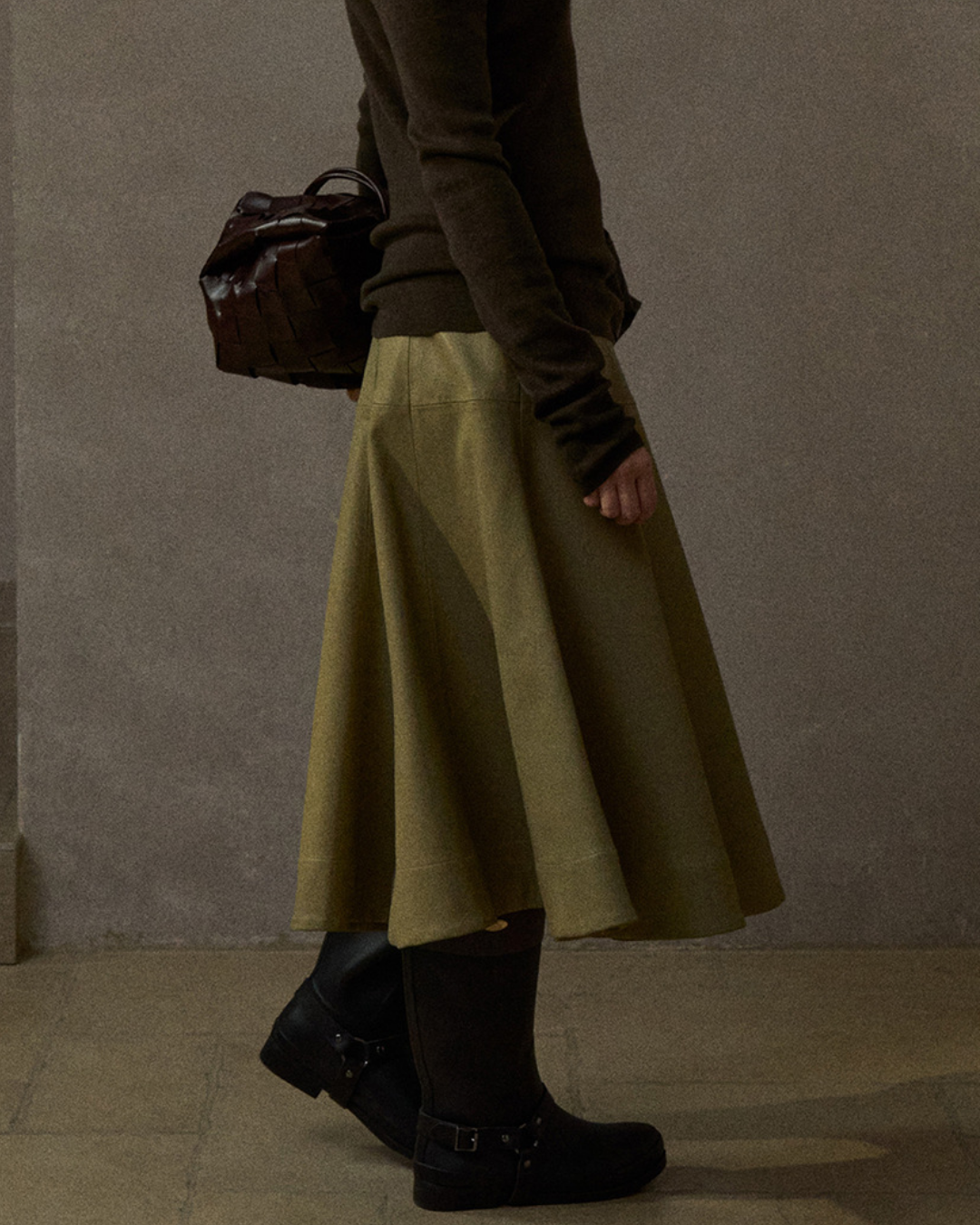 Aラインミディスカート 10299