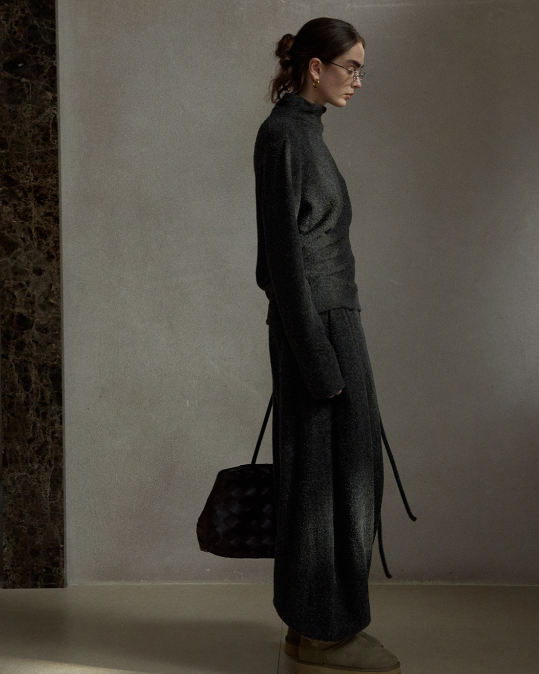 ベーシックニットハイネック 10486