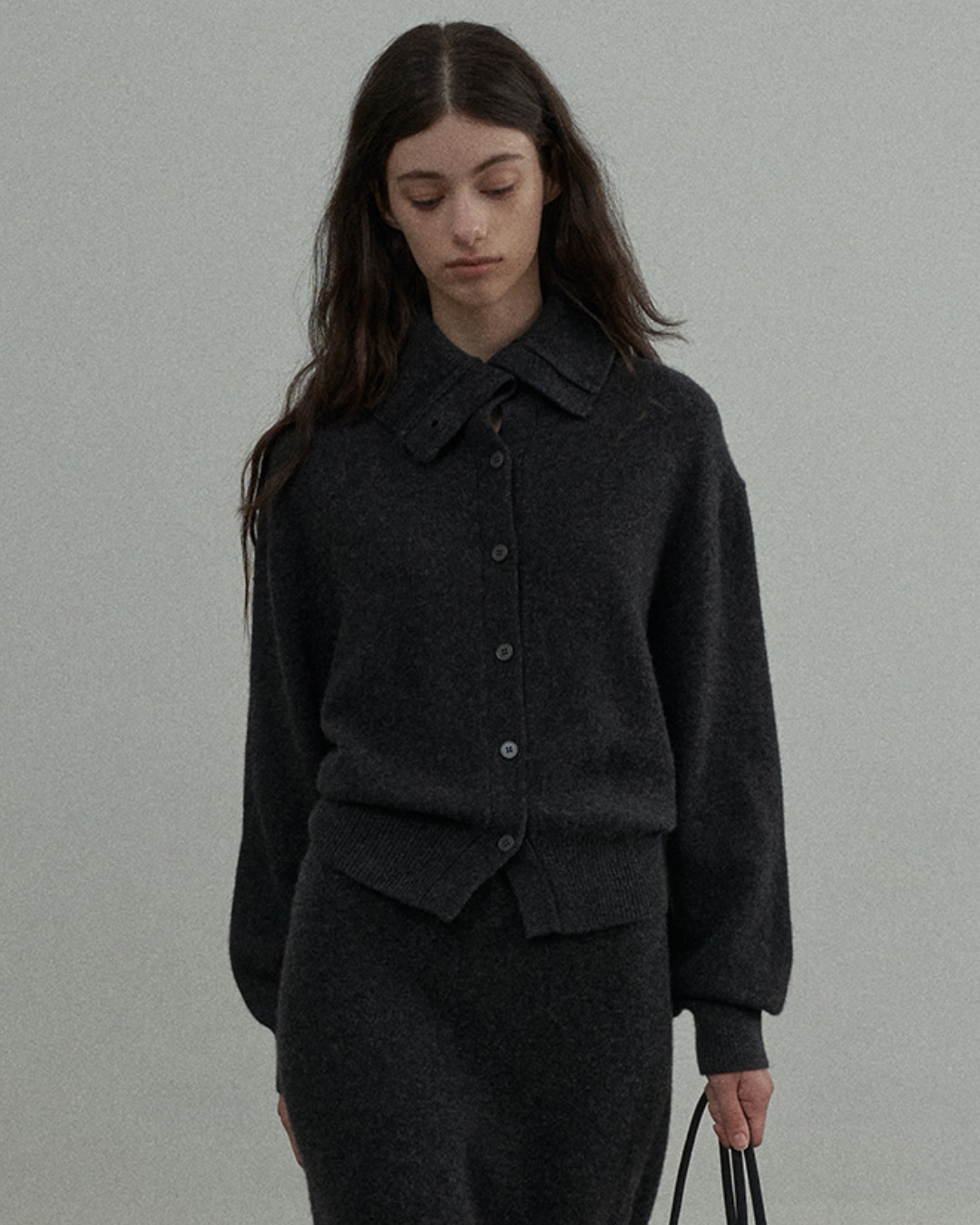 エッジハイネックカーディガン 10325