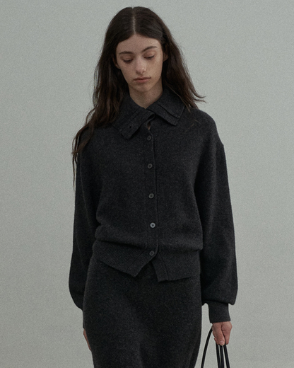 エッジハイネックカーディガン 10325