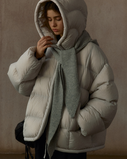 フーディーニットマフラー 10307