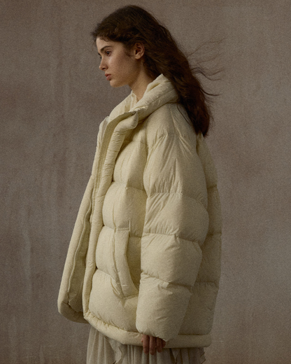 スタンドカラーシンプルミディコート 10306