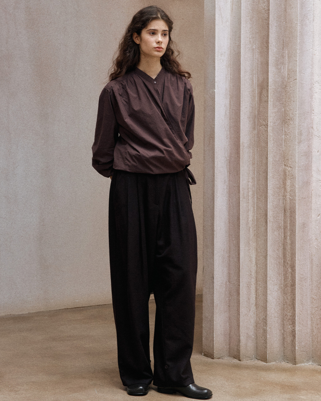 ルーズテーパードカジュアルパンツ 10172