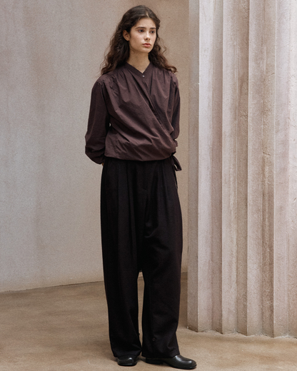 ルーズテーパードカジュアルパンツ 10172