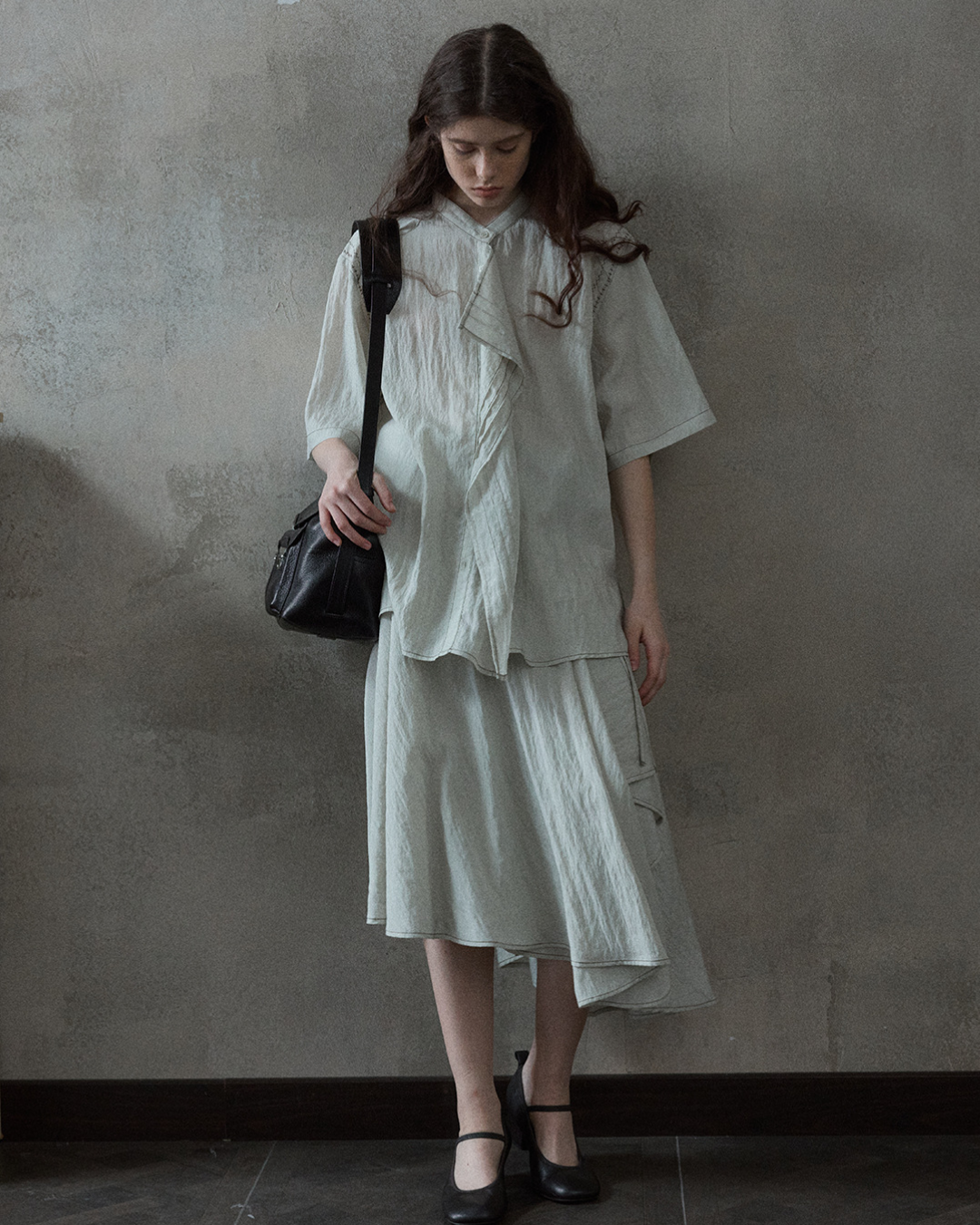 ストラクチャーイレギュラースカート 10504