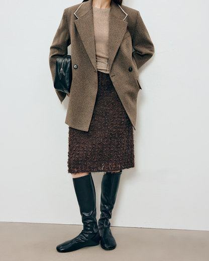 ループヤーンタイトミディスカート 10328