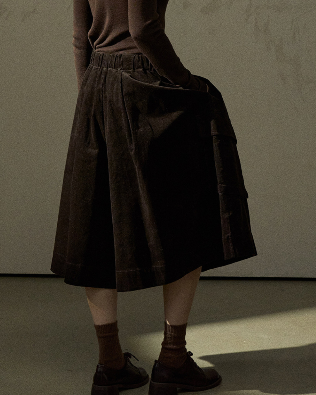 コーデュロイフレアカーゴスカート 10295