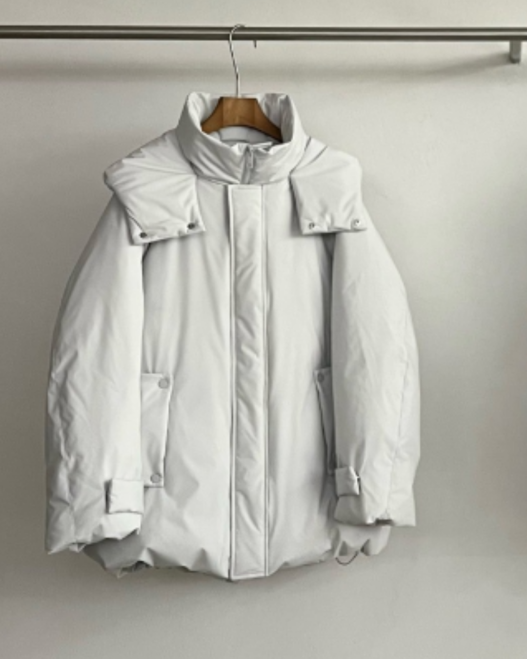 スタンドカラーミディダウンコート 10284