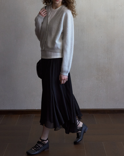 シャープショートニットカーディガン 10497