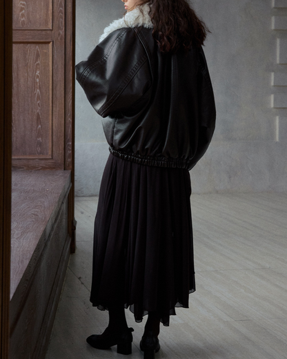 ファーカラージッパージャケット 10287