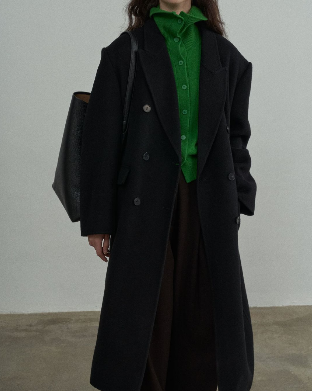 ツーウェイハイネックウォームニットカーディガン 10341