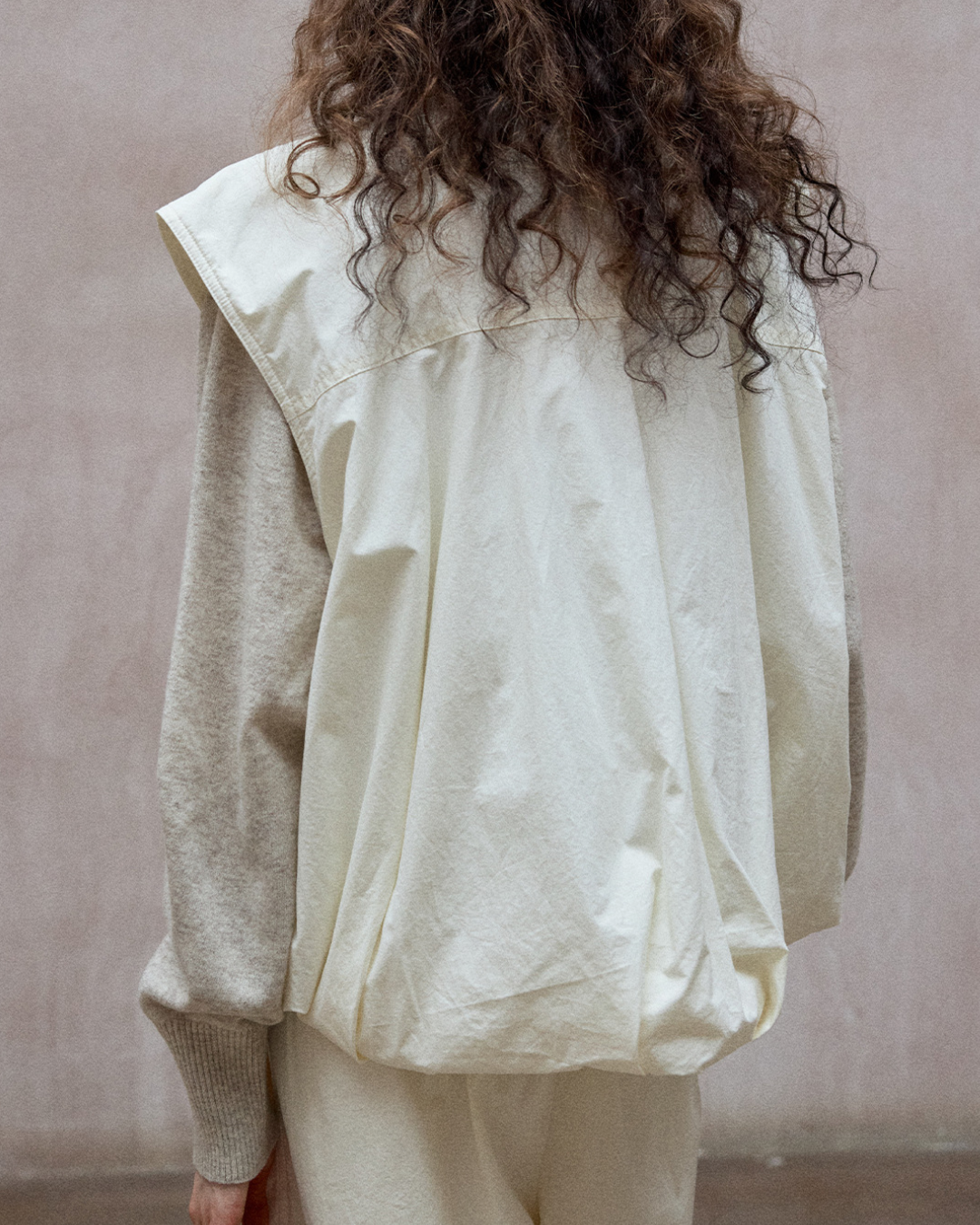 レイヤードジッパーベスト 10181