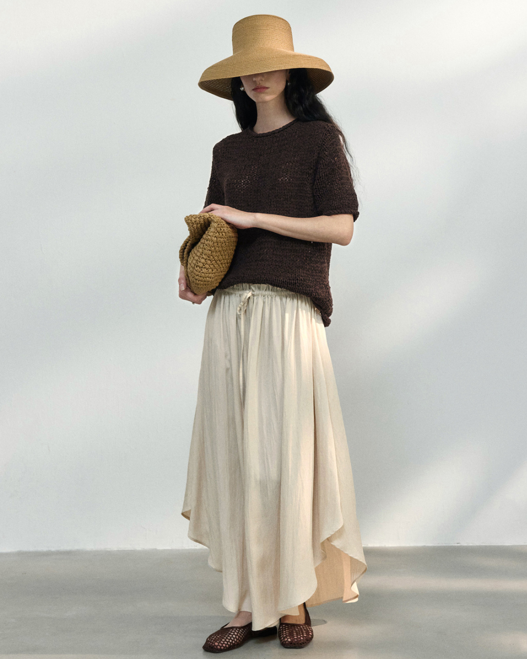 ハーフスリーブストラクチャーニット 10451