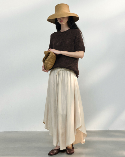 ハーフスリーブストラクチャーニット 10451