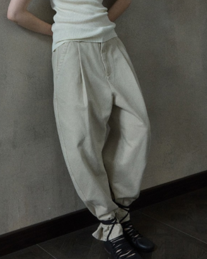 タックカーブデニムパンツ 10141