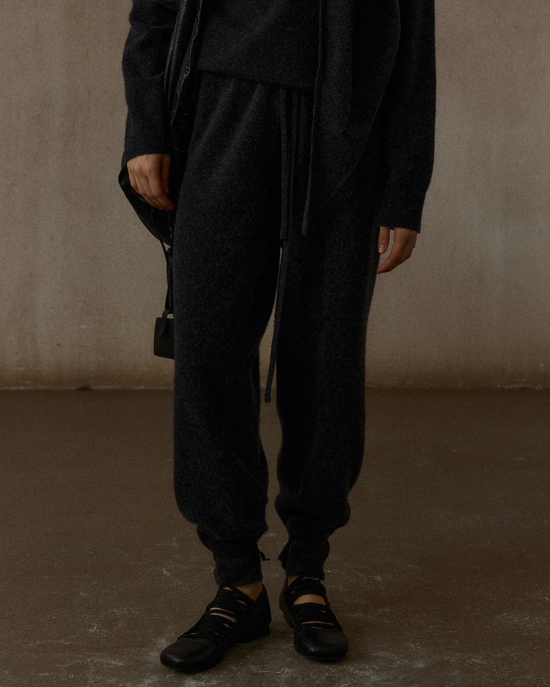 クロップドウエストゴムカジュアルパンツ 10312