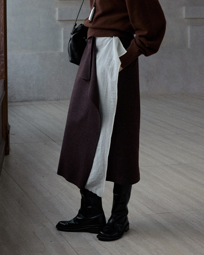 イレギュラーラップロングスカート 10184