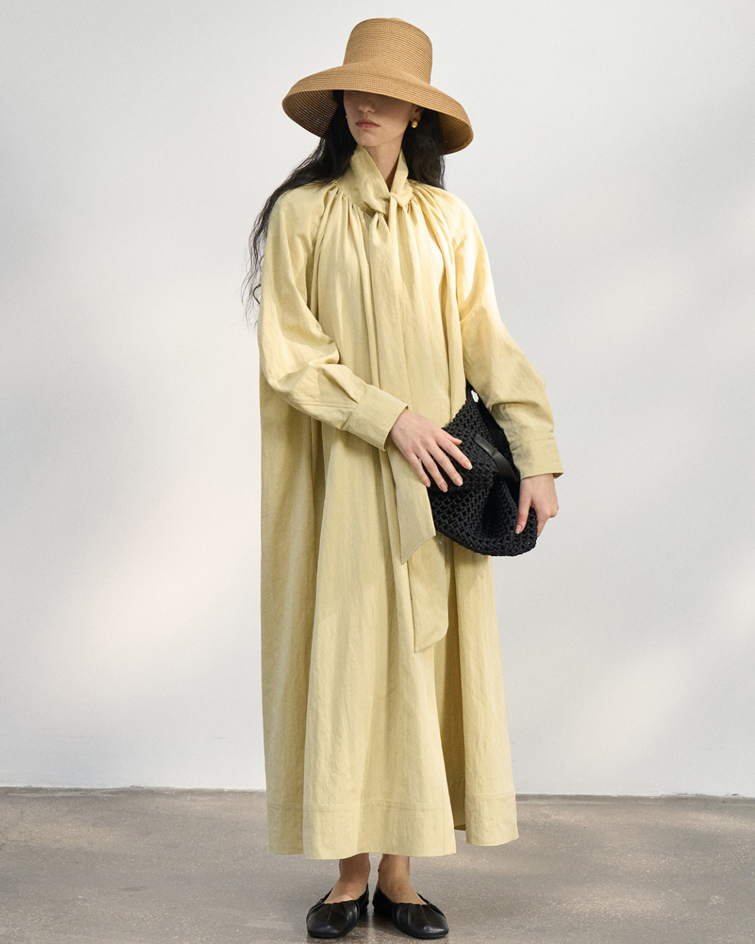 サイレントスカーフロングワンピース 10429