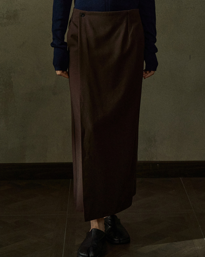 バックスリットラップロングスカート 10203