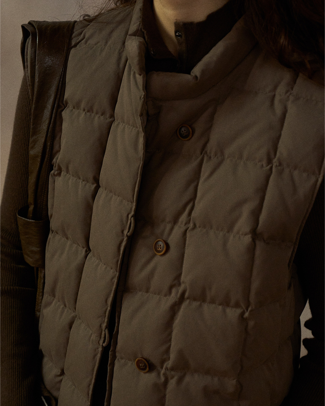 キルティングダウンジャケットベスト 10241