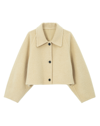 シングルブレストショートフリースジャケット 10296