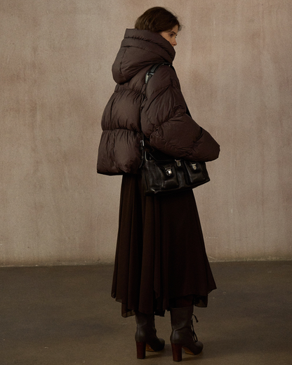 ショートフーディーダウンコート 10254