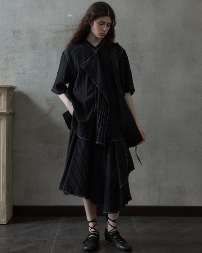 ストラクチャーイレギュラースカート 10504